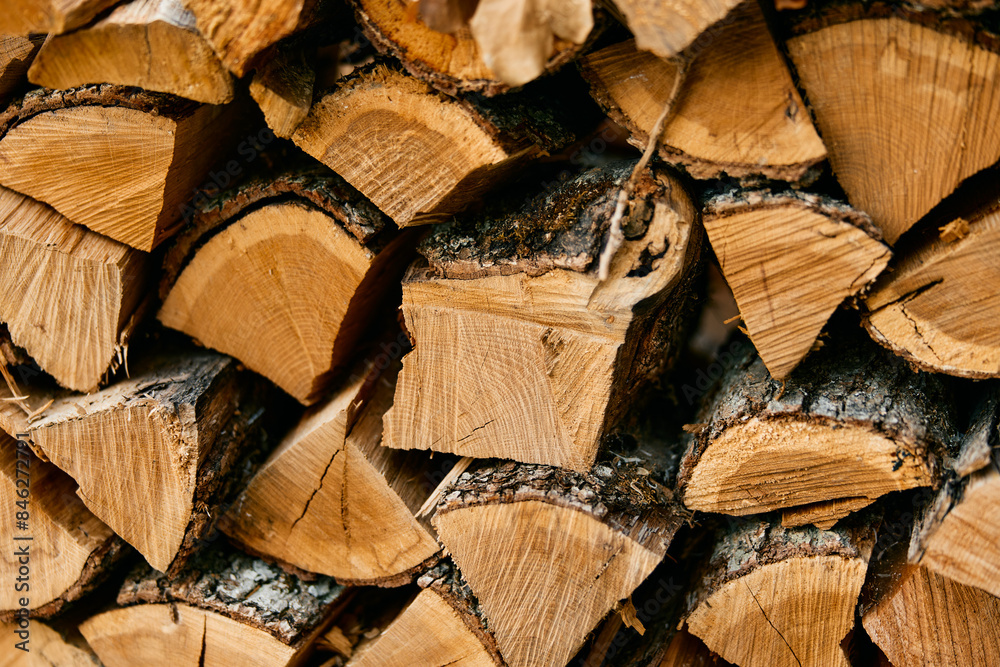 rustic pile of firewood stacked in a serene outdoor setting rustic pile of firewood stacked in a serene outdoor setting
