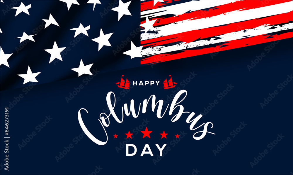 Happy Columbus Day , Columbus Day Celebration with the US flag, Ocean waves and Columbus ship - Holiday United States of America. We will be Closed on Columbus Day. Happy Columbus Day , Columbus Day Celebration with the US flag, Ocean waves and Columbus ship - Holiday United States of America. We will be Closed on Columbus Day.