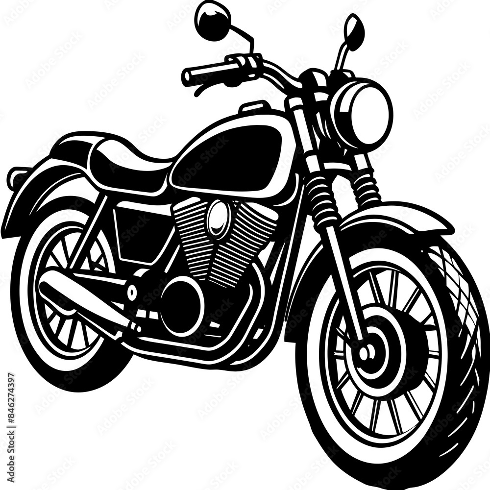 Fototapeta premium motorcycle isolated on white