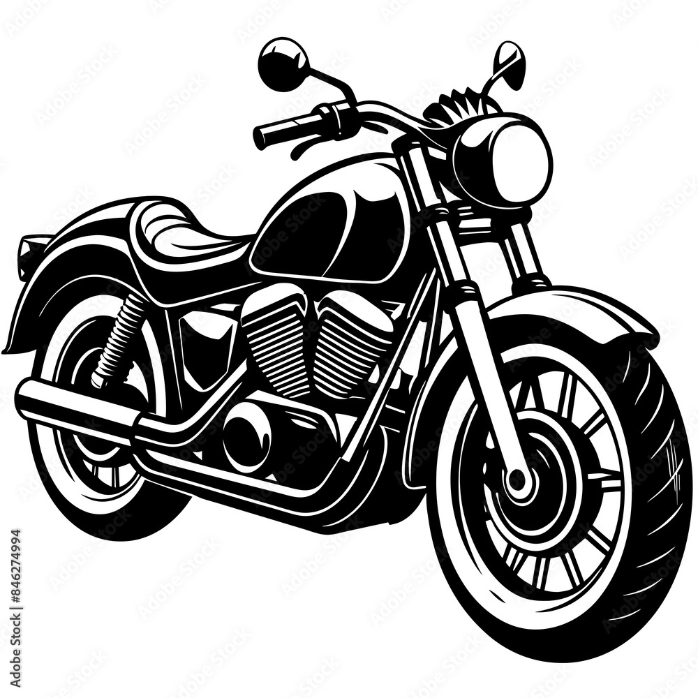 Fototapeta premium motorcycle isolated on white