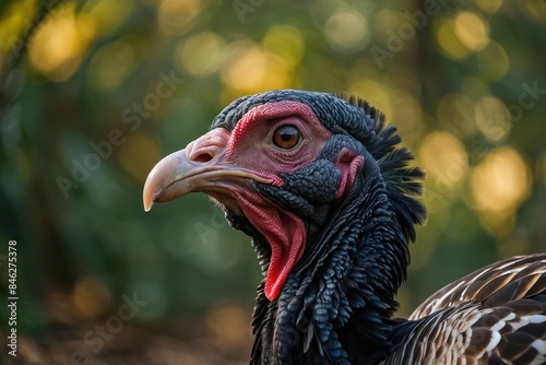 Close-up Portrait of a Turkey photo