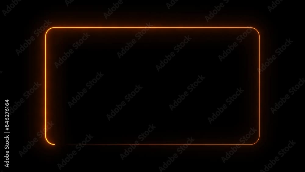 Brown Neon rectangle frame loop animation. rectangular glowing frame with moving line. neon shape line animation. flickering neon border frame animation Brown Neon rectangle frame loop animation. rectangular glowing frame with moving line. neon shape line animation. flickering neon border frame animation