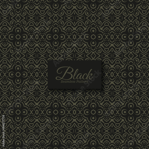 dark ethnic seamless pattern template © Zein Republic Studio