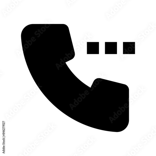 calling black icon
