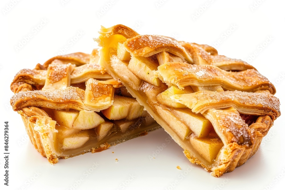 Apple pie isolated on a white background
Apple pie isolated on a white background