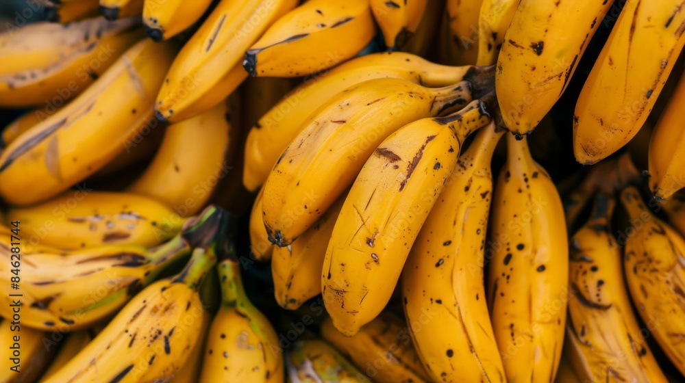 Close up shot of group of bananas Close up shot of group of bananas