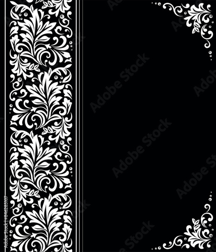 Abstract floral pattern. Vector seamless background. Perfect for invitations or announcements.