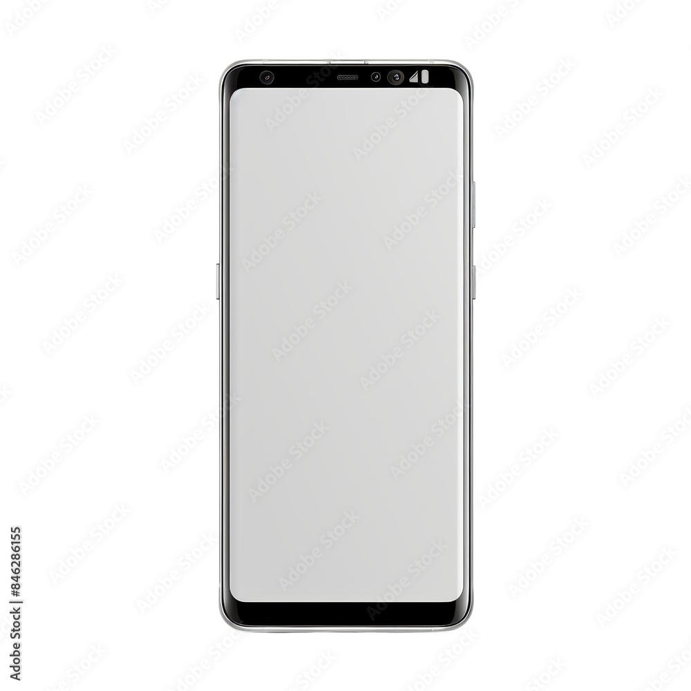 Modern smartphone with blank screen isolated on white background. Modern smartphone with blank screen isolated on white background.
