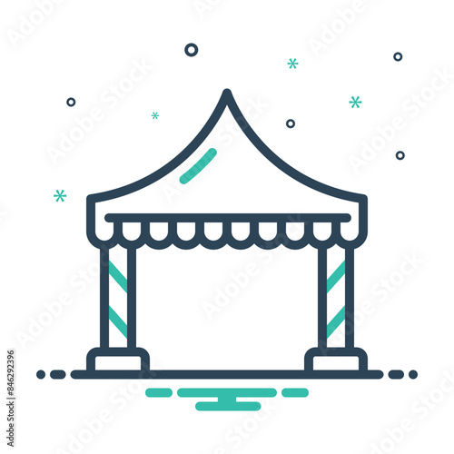 Mix icon for tent 