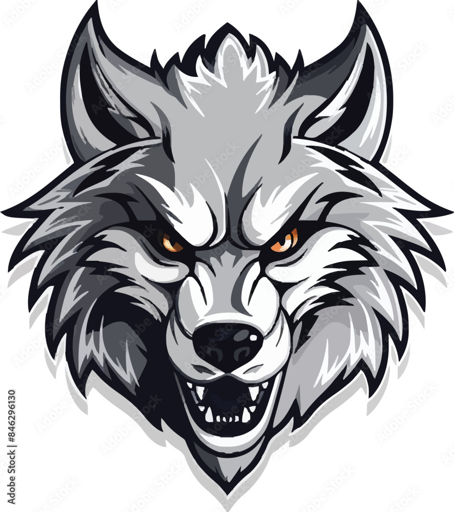 wolf head mascot wolf head mascot