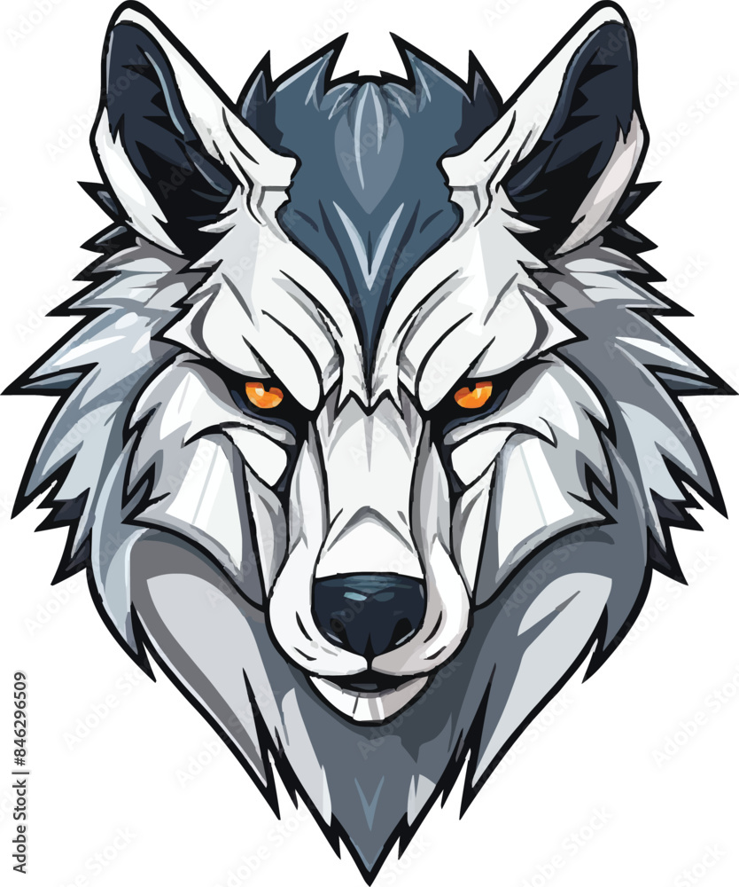 Fototapeta premium wolf head mascot