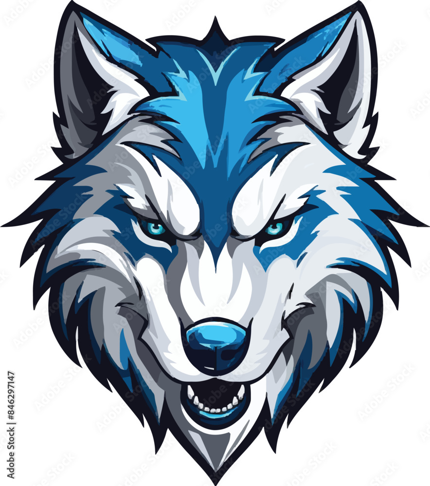 Fototapeta premium wolf head mascot