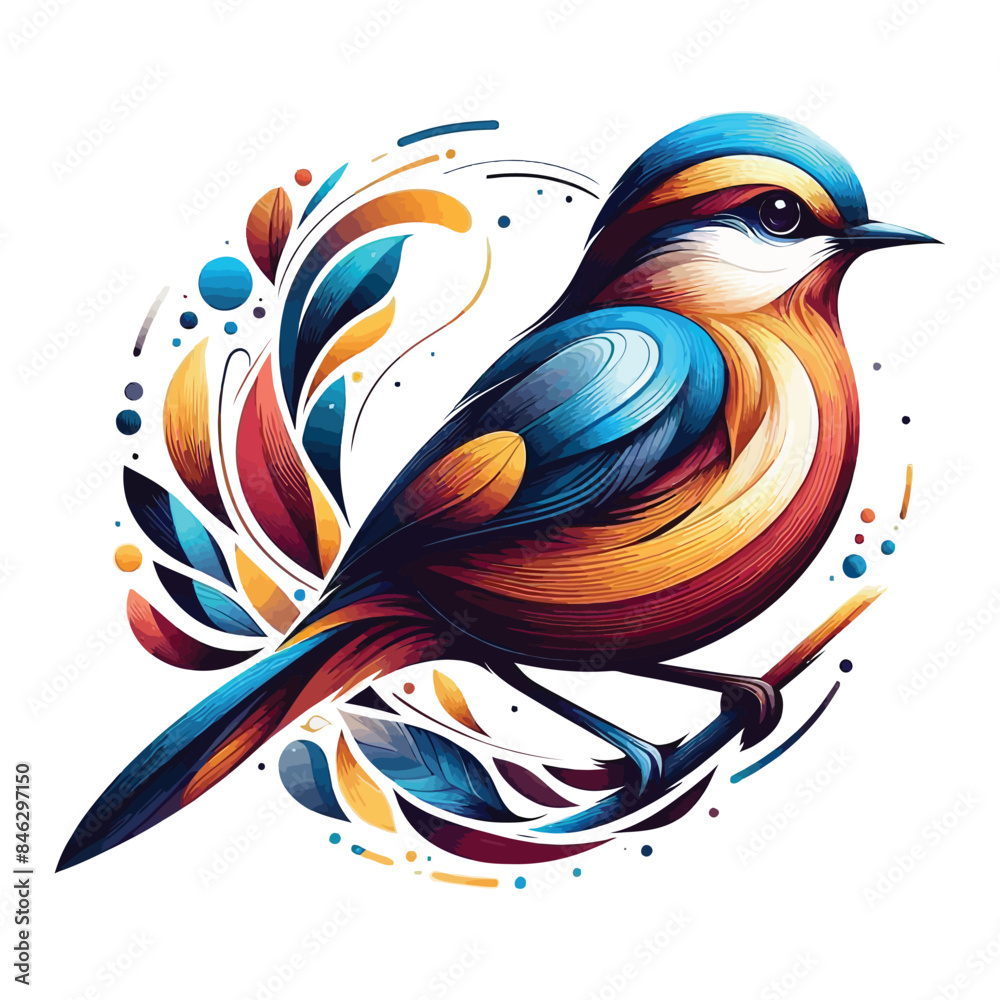 Obraz premium bird Free Vector and bird Illustration