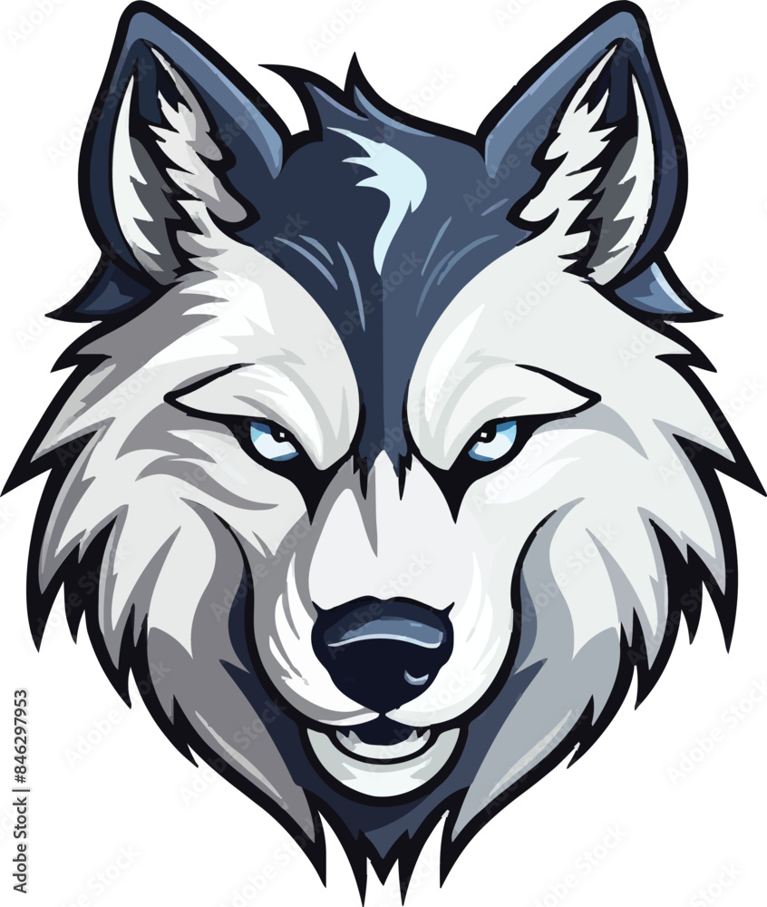 Fototapeta premium wolf head mascot