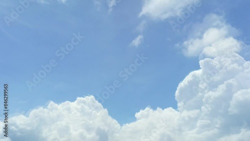 animated video of moving white clouds