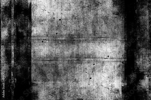 Distorted grungy abstract black and white background
