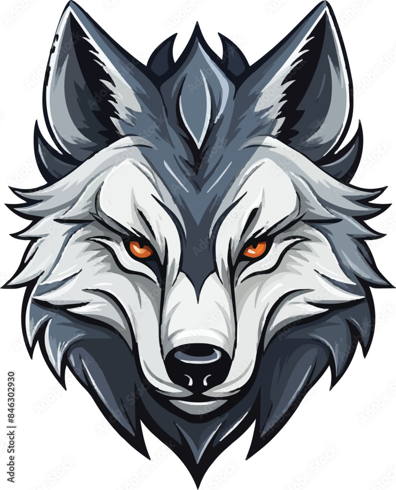 Fototapeta premium wolf head mascot