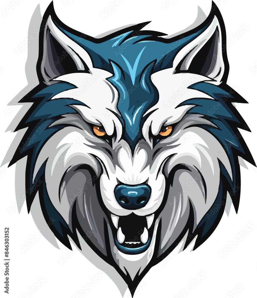 Obraz premium wolf head mascot