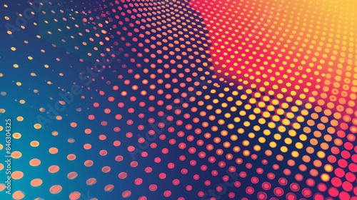 Abstract Colorful Halftone Dotted Background stock illustration