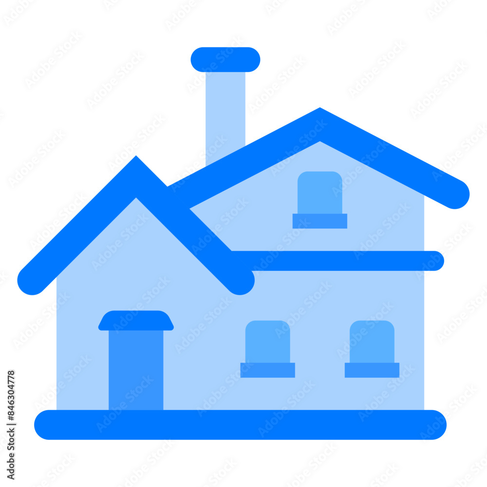 House Blue Flat
