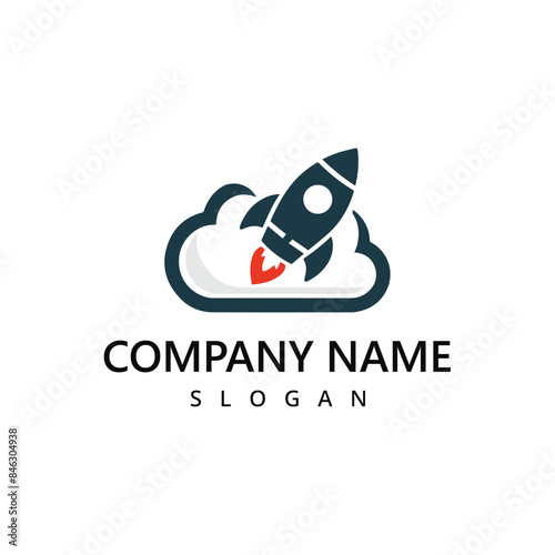 Rocket Logo Rocket Launch Jet Plane Space modern Icon