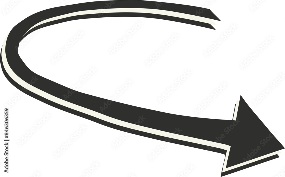 right arrow vector, curved arrow vector right arrow vector, curved arrow vector