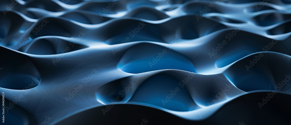 Liquid-like Abstract Blue and Black Patterns on a Dark Background Liquid-like Abstract Blue and Black Patterns on a Dark Background