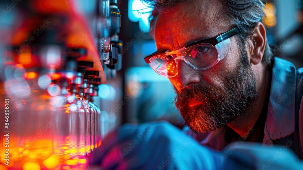 A Pioneering Scientist In A Quantum Mechanics Lab, Passionately Exploring The Fundamental Principles Of Physics A Pioneering Scientist In A Quantum Mechanics Lab, Passionately Exploring The Fundamental Principles Of Physics