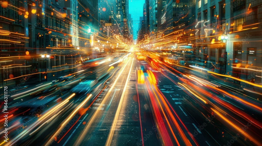 Abstract Spread with Chaotic Motion and Light Rays Abstract Spread with Chaotic Motion and Light Rays