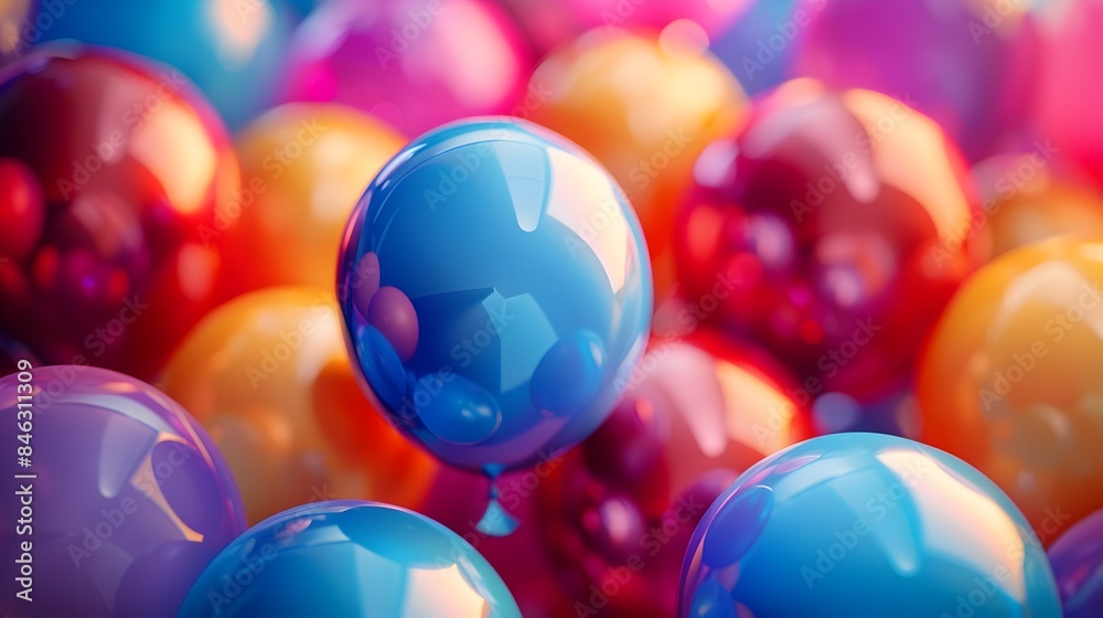 Vibrant Multicolored Balloon Bouquet Celebrating Joy and Happiness Vibrant Multicolored Balloon Bouquet Celebrating Joy and Happiness