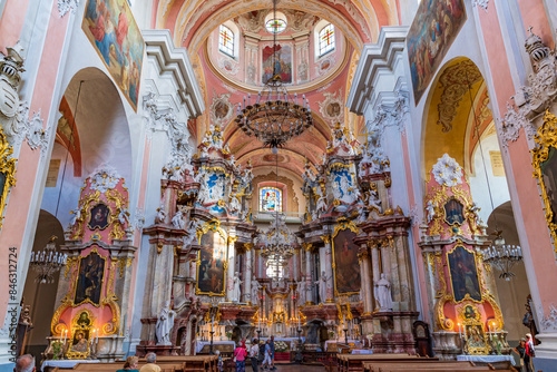 Interior of Dominican Church of the Holy Spirit in Vilnius