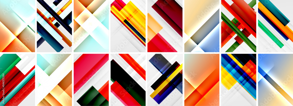 Set of low poly triangles poster geometric backgrounds. Vector Illustration For Wallpaper, Banner, Background, Card, Book Illustration, landing page Set of low poly triangles poster geometric backgrounds. Vector Illustration For Wallpaper, Banner, Background, Card, Book Illustration, landing page
