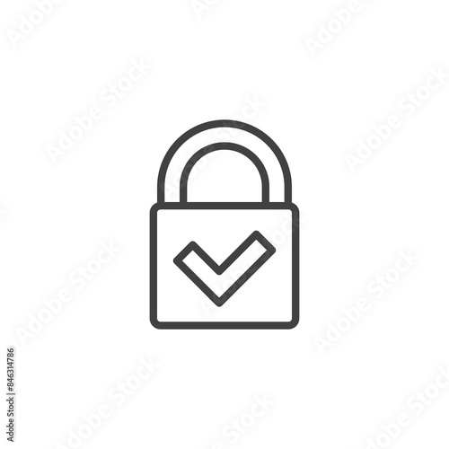 Password Safety line icon