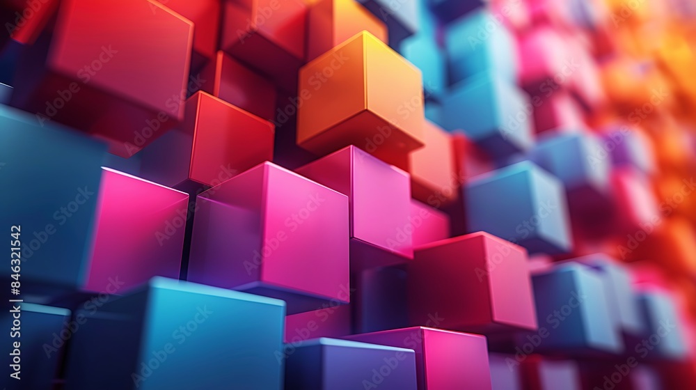 Floating 3D cubes casting shadows, bright and bold colors, hd quality, digital art, futuristic feel, dynamic lighting, high contrast, sleek and modern design, artistic abstraction, intricate details. Floating 3D cubes casting shadows, bright and bold colors, hd quality, digital art, futuristic feel, dynamic lighting, high contrast, sleek and modern design, artistic abstraction, intricate details.