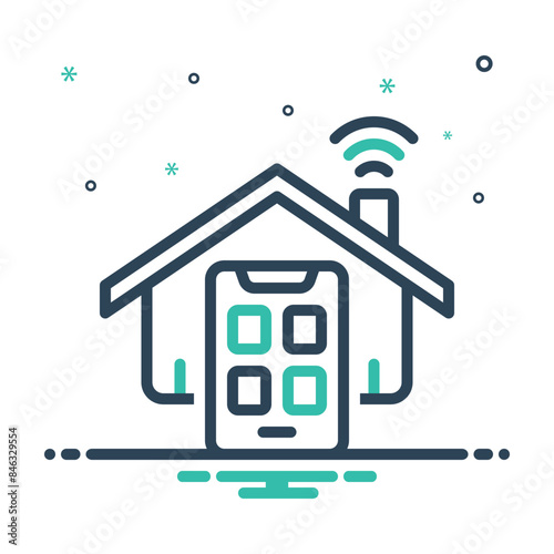 Mix icon for smart home 