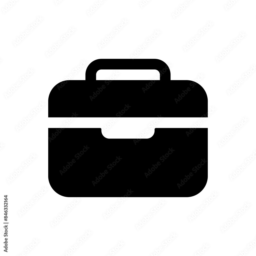 Briefcase icon vector isolated on white background Briefcase icon vector isolated on white background