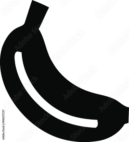 Minimalist Banana Logo Design with Three Distinct Stripes