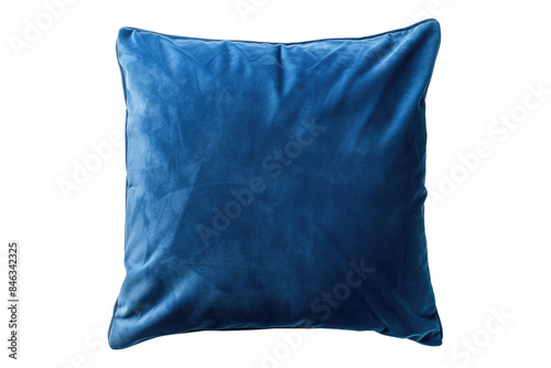 Blue pillow Isolated on transparent background