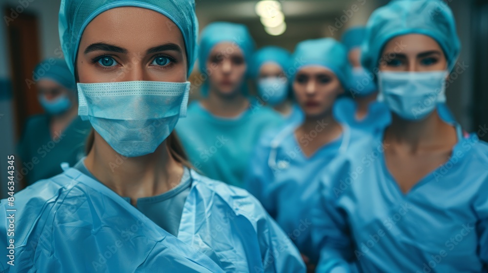 Medical people - doctors, nurses, paramedics and surgical teams in hospitals, Medical people - doctors, nurses, paramedics and surgical teams in hospitals,