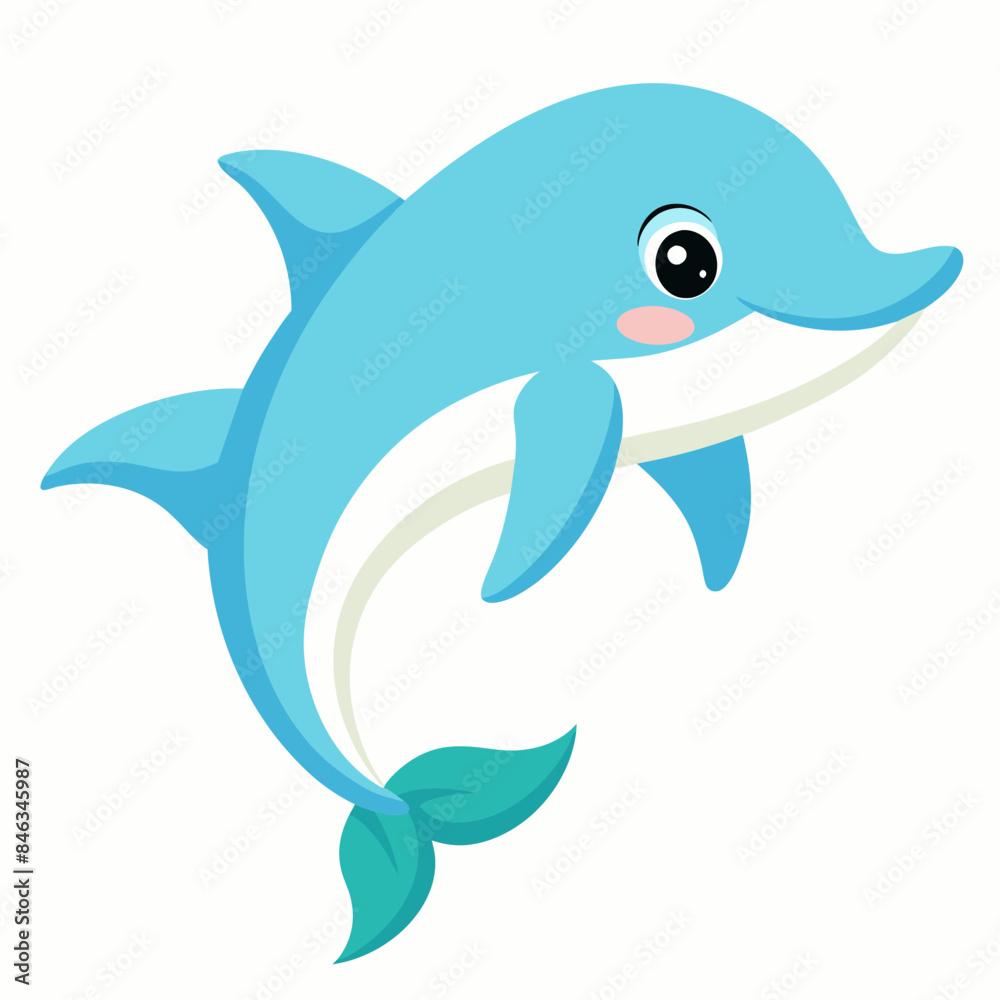 cute dolphin vector artwork illustration svg