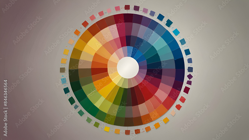 Obraz premium abstract background with colorful circles