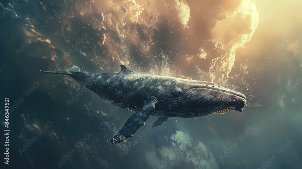 Fototapeta premium A stunning image of a whale