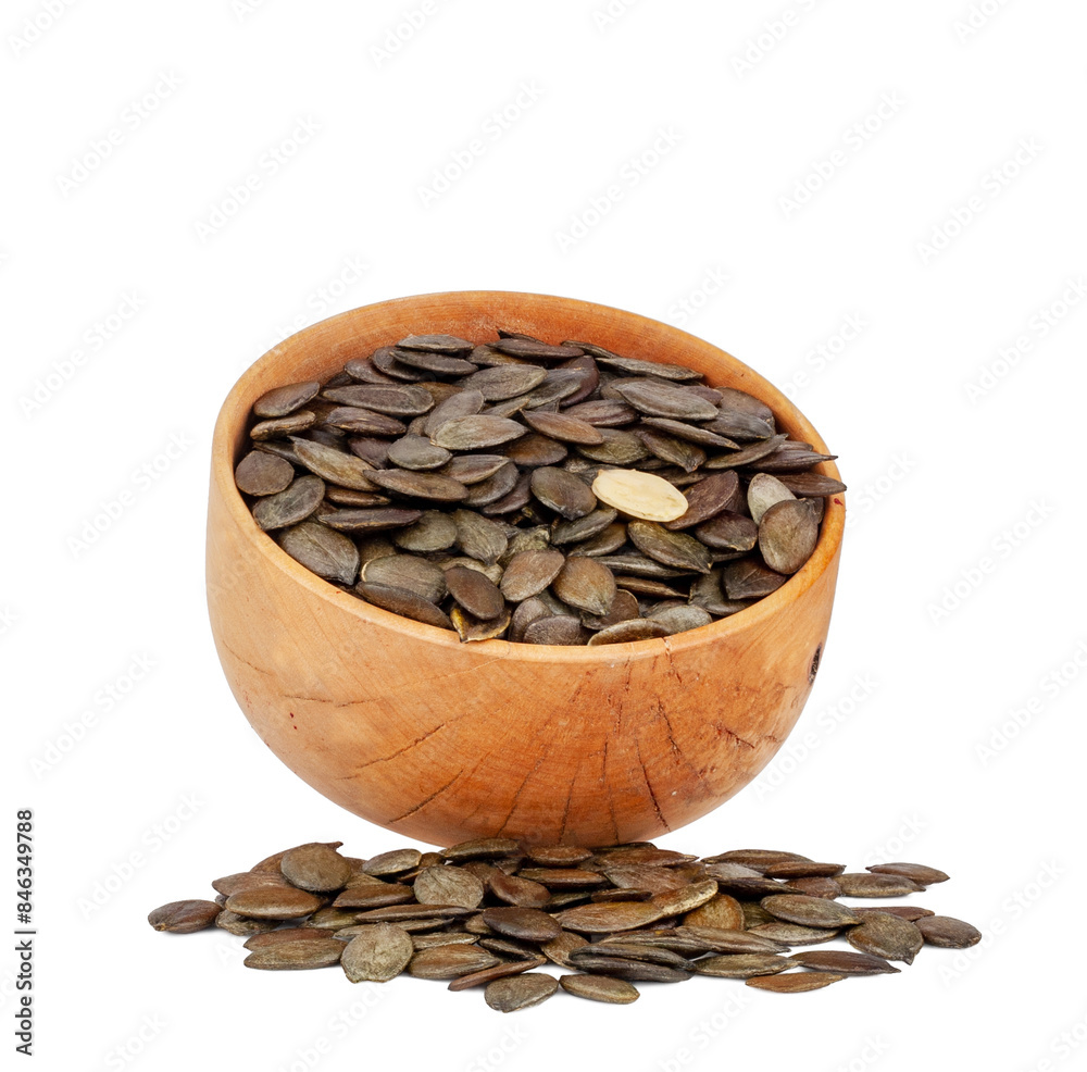 Pumpkin seeds isolated on a white background. Pumpkin seeds isolated on a white background.