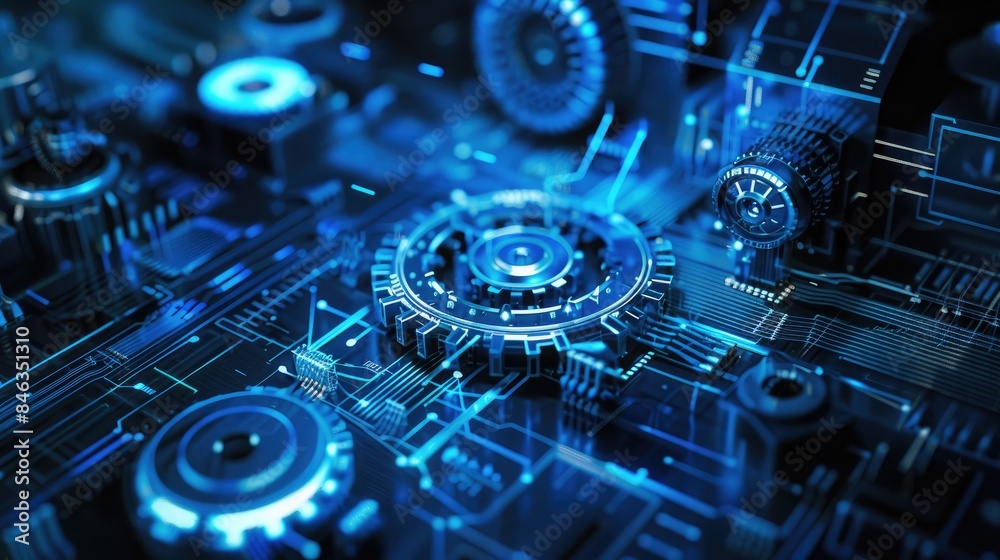 Close-up of Engineering and Technology interlocking gears and mechanical components Close-up of Engineering and Technology interlocking gears and mechanical components