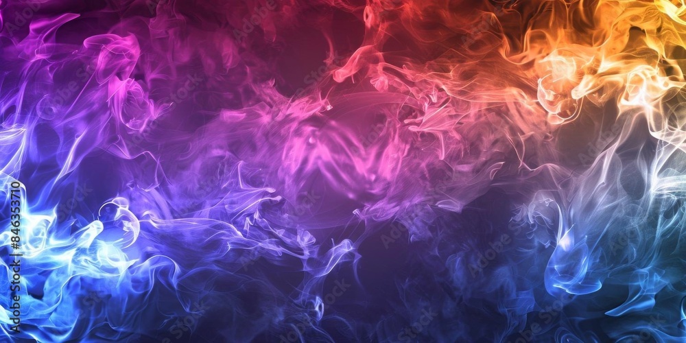 Obraz premium Lively Art Pattern with Electric Blue Accents