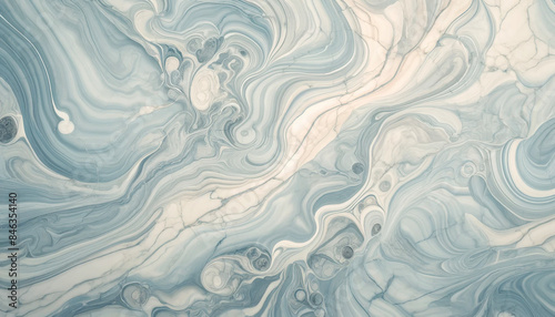 青色の大理石模様のテクスチャー素材