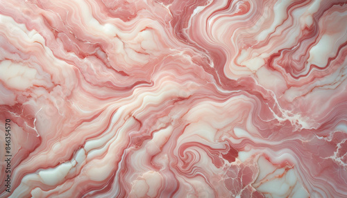 ピンク色の大理石模様のテクスチャー素材