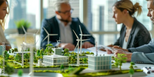 Scheduled meeting to discuss renewable energy solutions with professionals. Agenda includes sustainable technology like wind turbines. Collaboration on ecofriendly projects for a greener future