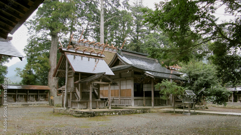 元伊勢下宮豊受大神社の神聖な風景/日本京都府 元伊勢下宮豊受大神社の神聖な風景/日本京都府