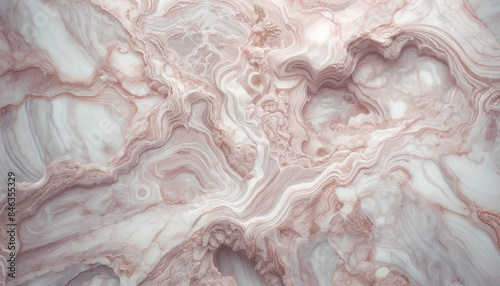 ピンク色の大理石模様のテクスチャー素材
